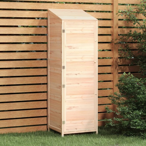 vidaXL Geräteschuppen 55x52x174,5 cm Massivholz Tanne