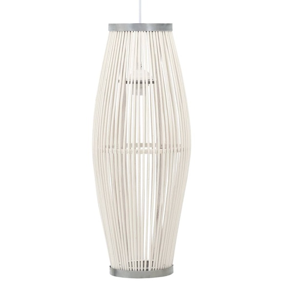 vidaXL Pendelleuchte Weiß Weide 40W 21×50 cm Oval E27