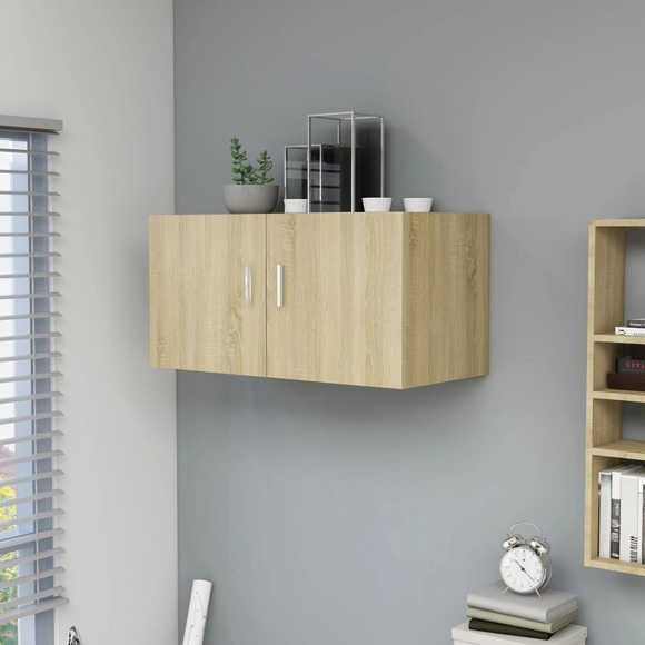 vidaXL Wandschrank Sonoma-Eiche 80 x 39 x 40 cm Spanplatte