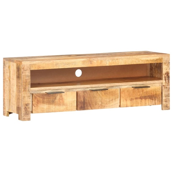 vidaXL TV-Schrank 119x30x41 cm Raues Mangoholz