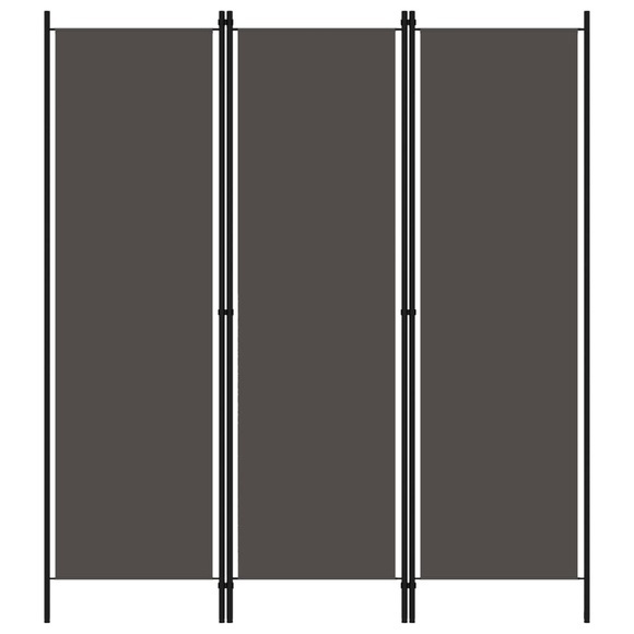 vidaXL 3-tlg. Raumteiler Anthrazit 150x180 cm