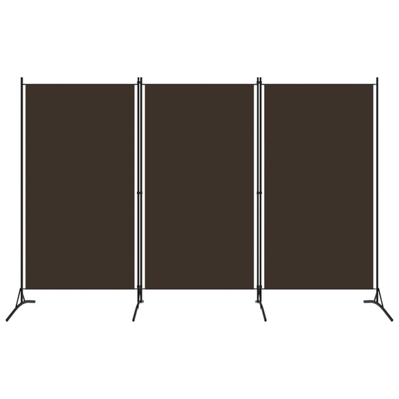 vidaXL 3-tlg. Raumteiler Braun 260x180 cm