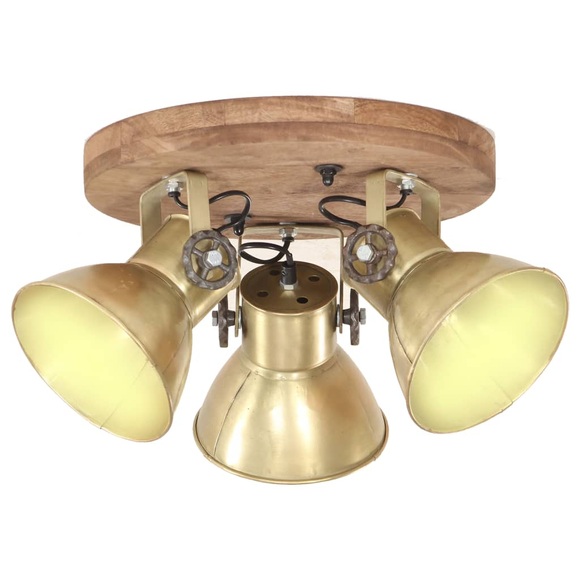 vidaXL Deckenlampe Industriestil 25 W Messing 42x27 cm E27