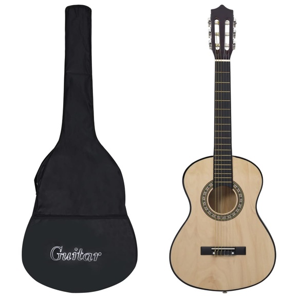 vidaXL Klassikgitarre für Anfänger und Kinder mit Tasche 1/2 34