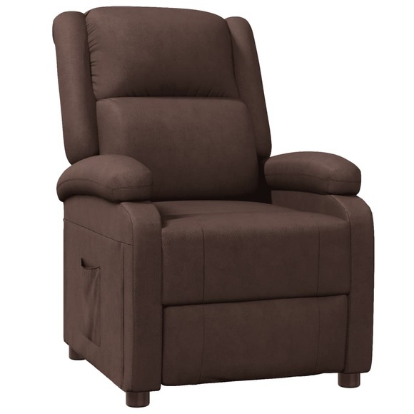 vidaXL Sessel Braun Kunstleder