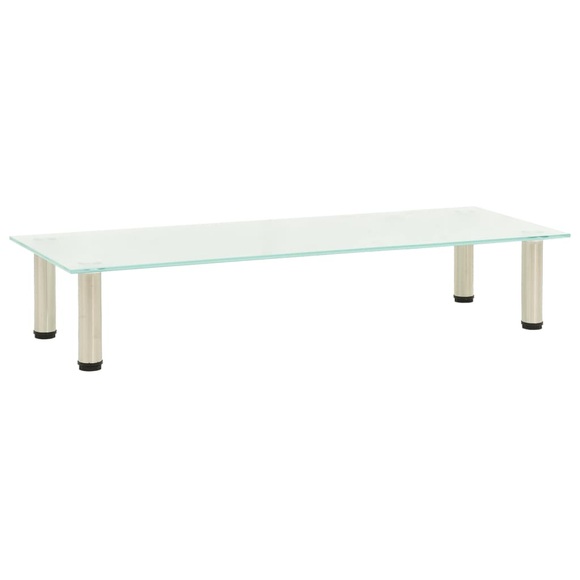 vidaXL TV-Tisch Mattiert 100x35x17 cm Hartglas