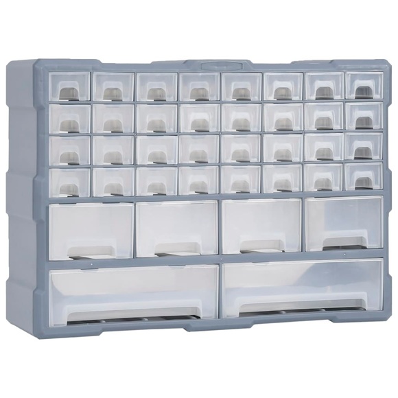 vidaXL Multi-Schubladen-Organizer mit 40 Schubladen 52x16x37,5 cm