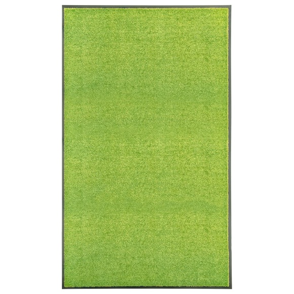 vidaXL Fußmatte Waschbar Grün 90x150 cm