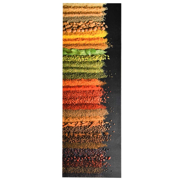 vidaXL Küchenbodenmatte Waschbar Gewürze 60x180 cm
