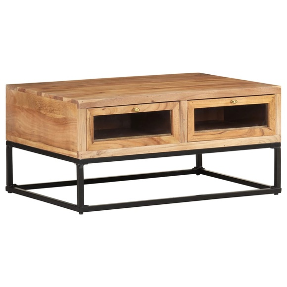 vidaXL Couchtisch 90x60x40 cm Massivholz Akazie