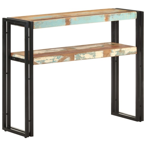 vidaXL Konsolentisch 90x30x75 cm Altholz Massiv