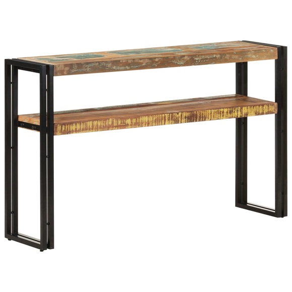 vidaXL Konsolentisch 120x30x75 cm Altholz Massiv