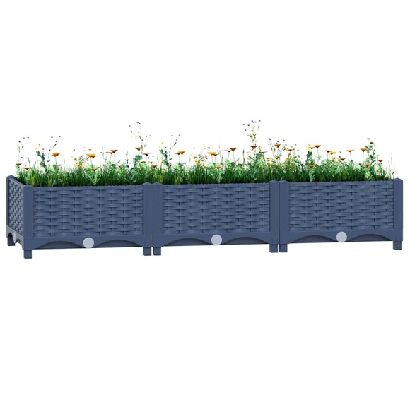 vidaXL Hochbeet 120x40x23 cm Polypropylen