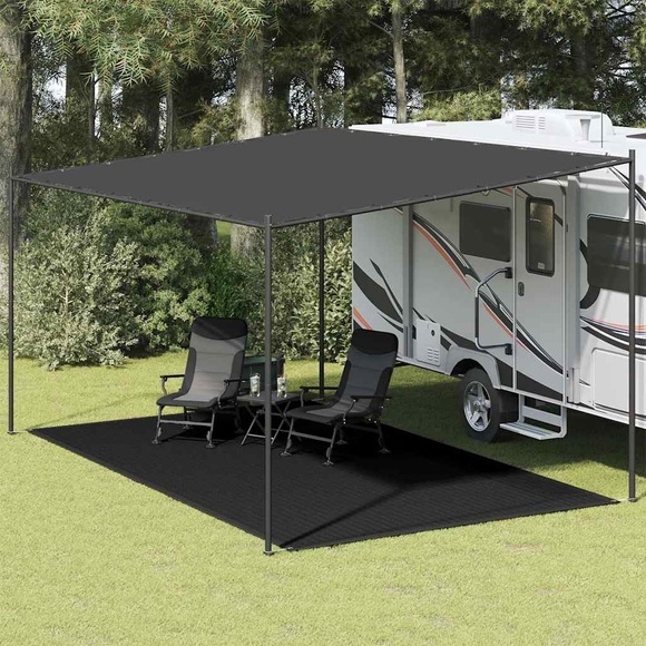 vidaXL Zeltteppich 300x500 cm Schwarz