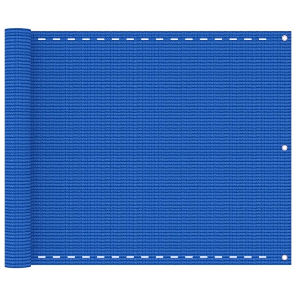 vidaXL Balkon-Sichtschutz Blau 75x500 cm HDPE