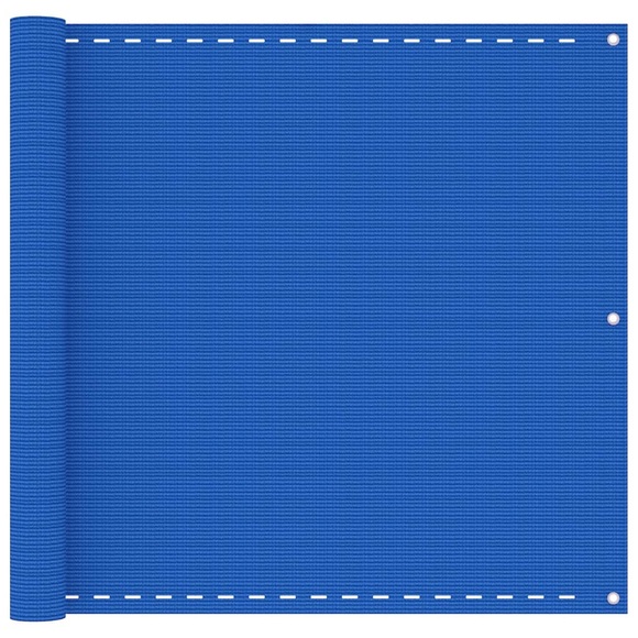vidaXL Balkon-Sichtschutz Blau 90x600 cm HDPE