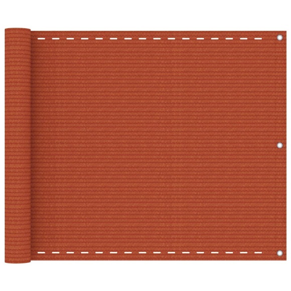 vidaXL Balkon-Sichtschutz Orange 75x300 cm HDPE