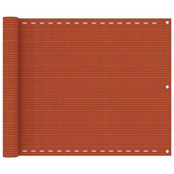 vidaXL Balkon-Sichtschutz Orange 75x600 cm HDPE