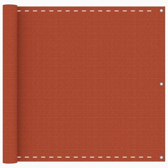 vidaXL Balkon-Sichtschutz Orange 90x500 cm HDPE