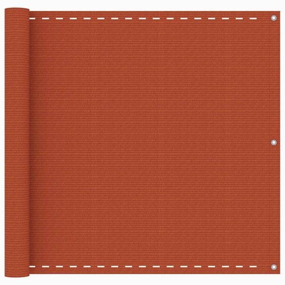 vidaXL Balkon-Sichtschutz Orange 90x600 cm HDPE