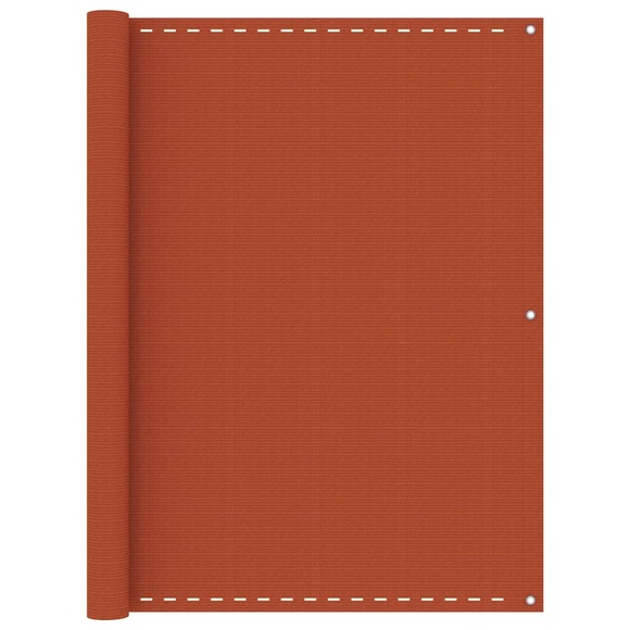 vidaXL Balkon-Sichtschutz Orange 120x400 cm HDPE