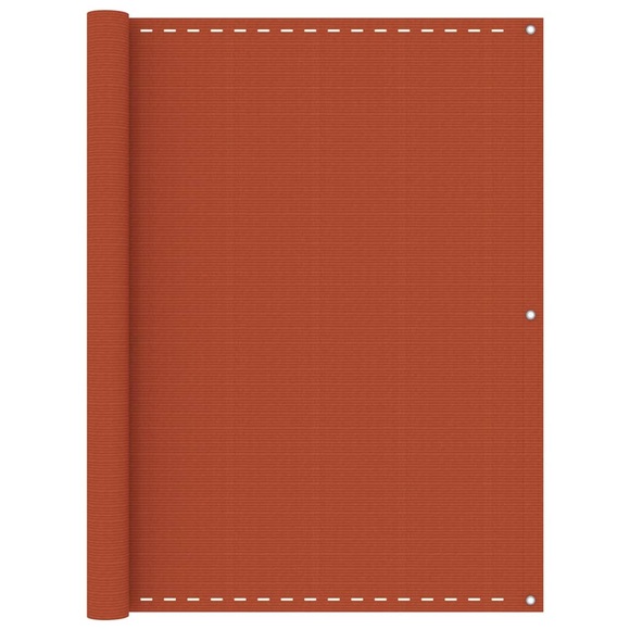 vidaXL Balkon-Sichtschutz Orange 120x500 cm HDPE