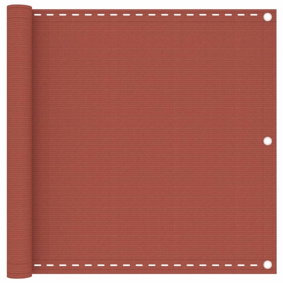 vidaXL Balkon-Sichtschutz Terracotta-Rot 90x300 cm HDPE