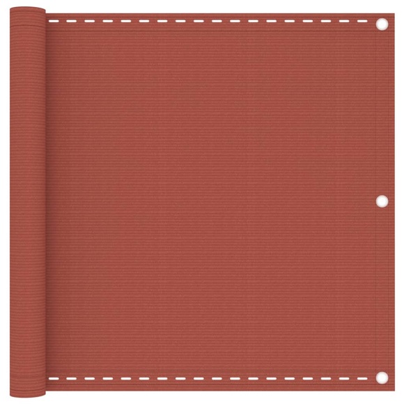vidaXL Balkon-Sichtschutz Terracotta-Rot 90x600 cm HDPE