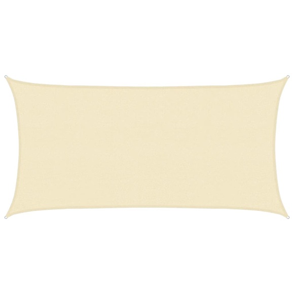 vidaXL Sonnensegel 160 g/m² Creme 2,5x5 m HDPE