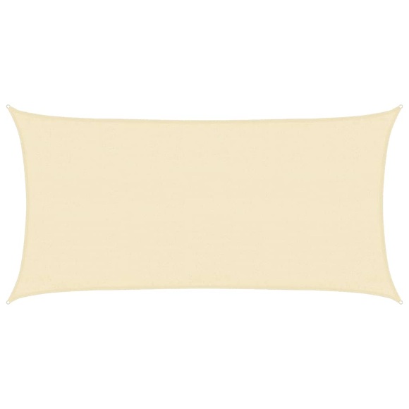 vidaXL Sonnensegel 160 g/m² Creme 3x6 m HDPE