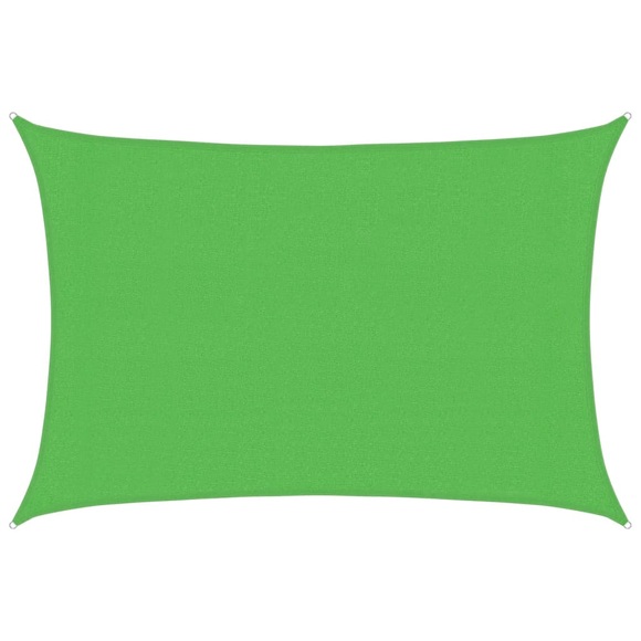 vidaXL Sonnensegel 160 g/m² Hellgrün 3x4,5 m HDPE