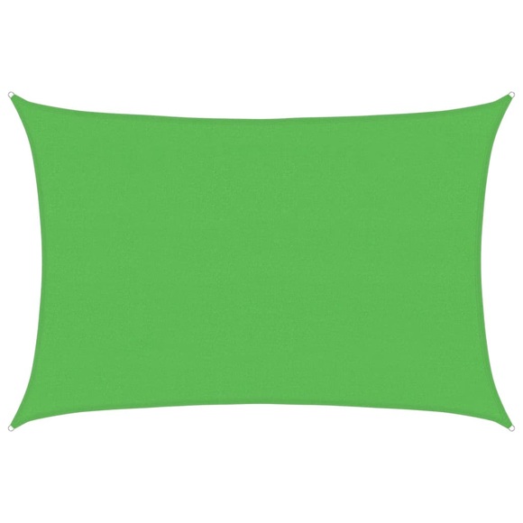 vidaXL Sonnensegel 160 g/m² Hellgrün 4x6 m HDPE