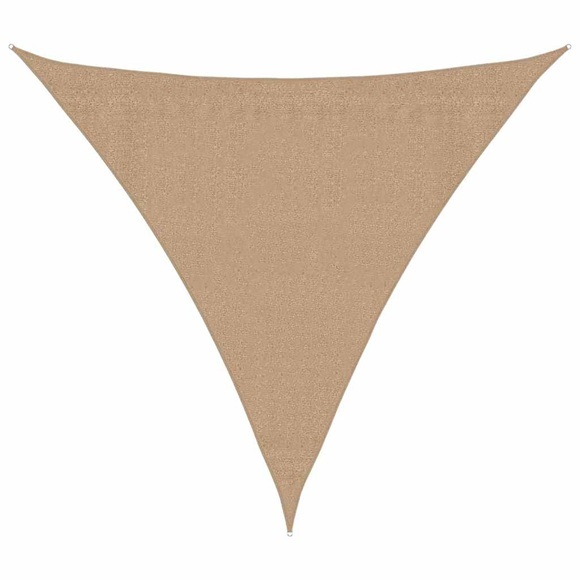 vidaXL Sonnensegel 160 g/m² Taupe 3x3x3 m HDPE