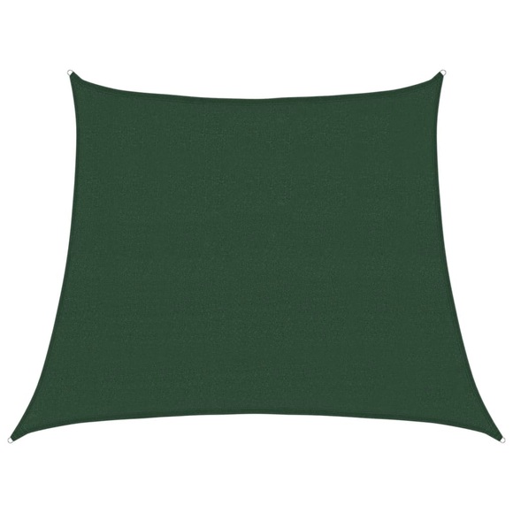 vidaXL Sonnensegel 160 g/m² Dunkelgrün 3/4x3 m HDPE