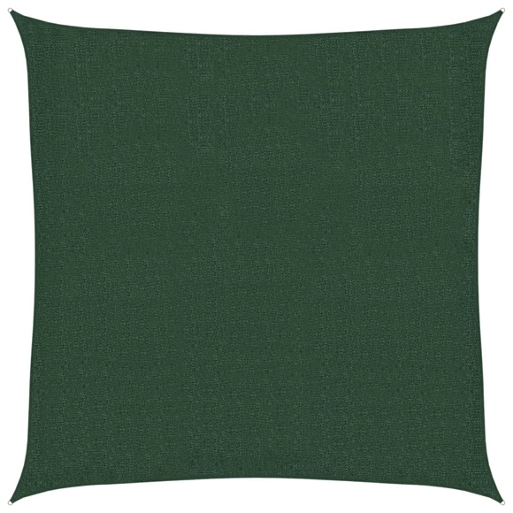 vidaXL Sonnensegel 160 g/m² Dunkelgrün 3,6x3,6 m HDPE