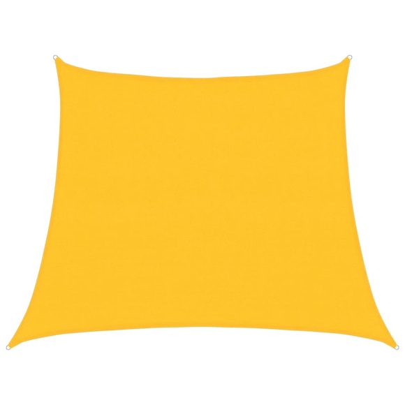 vidaXL Sonnensegel 160 g/m² Gelb 3/4x3 m HDPE