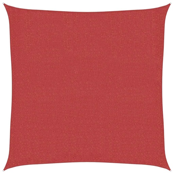 vidaXL Sonnensegel 160 g/m² Rot 2x2 m HDPE