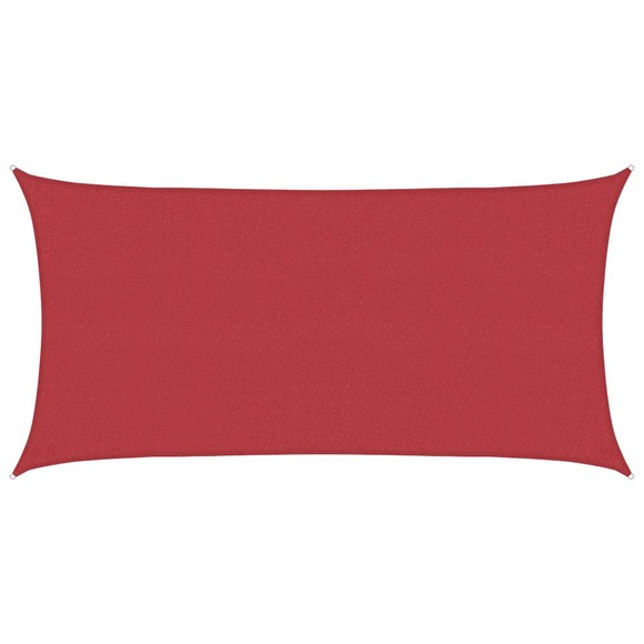 vidaXL Sonnensegel 160 g/m² Rot 2x3,5 m HDPE