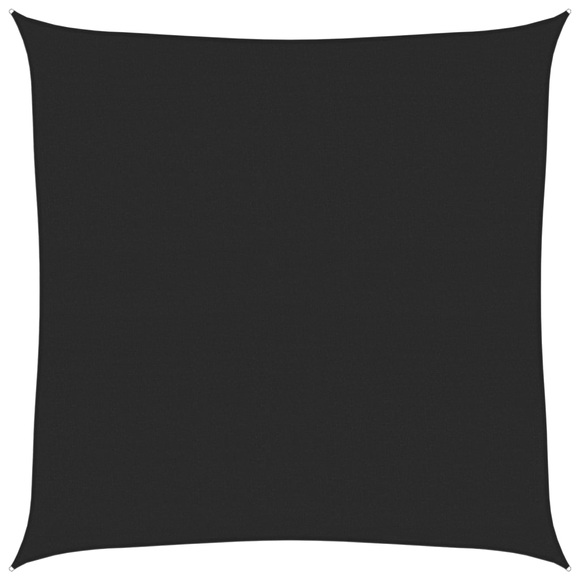 vidaXL Sonnensegel 160 g/m² Schwarz 5x5 m HDPE