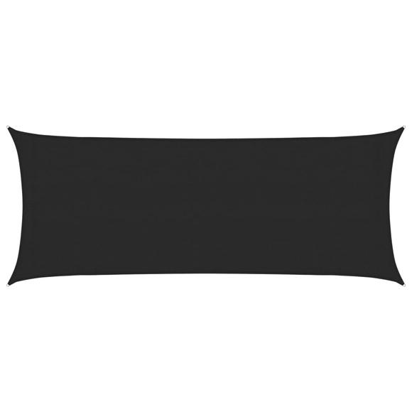 vidaXL Sonnensegel 160 g/m² Schwarz 2x5 m HDPE
