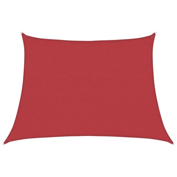 vidaXL Sonnensegel 160 g/m² Rot 4/5x3 m HDPE