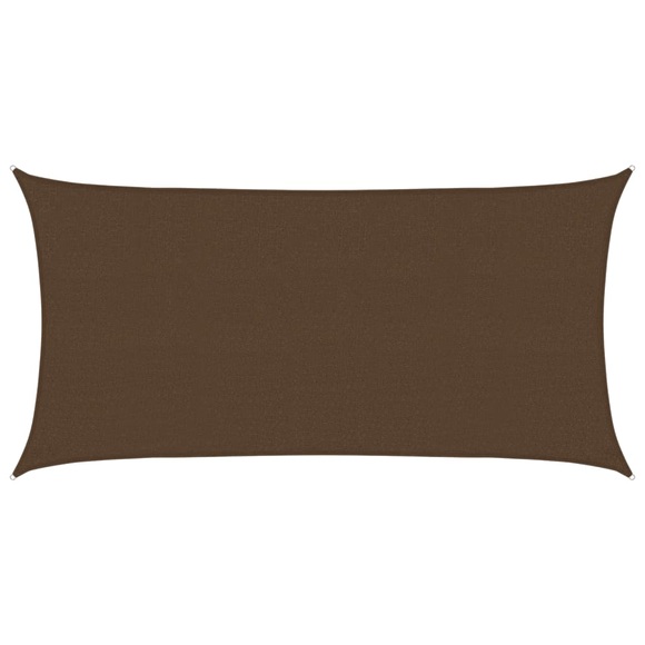 vidaXL Sonnensegel 160 g/m² Braun 2,5x4,5 m HDPE