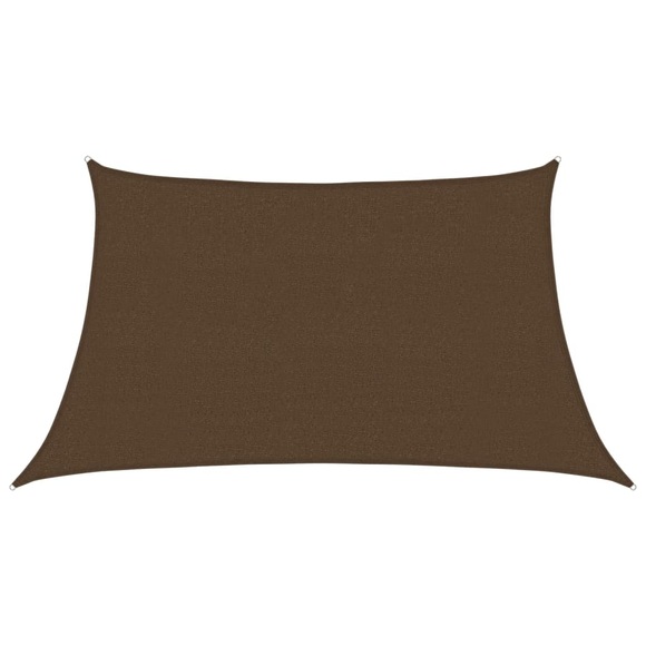 vidaXL Sonnensegel 160 g/m² Braun 3/4x2 m HDPE
