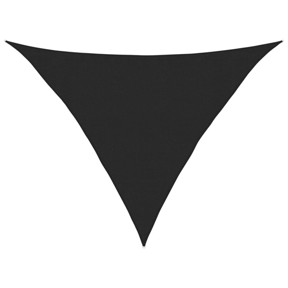 vidaXL Sonnensegel 160 g/m² Schwarz 3,5x3,5x4,9 m HDPE
