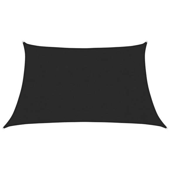 vidaXL Sonnensegel 160 g/m² Schwarz 3/4x2 m HDPE