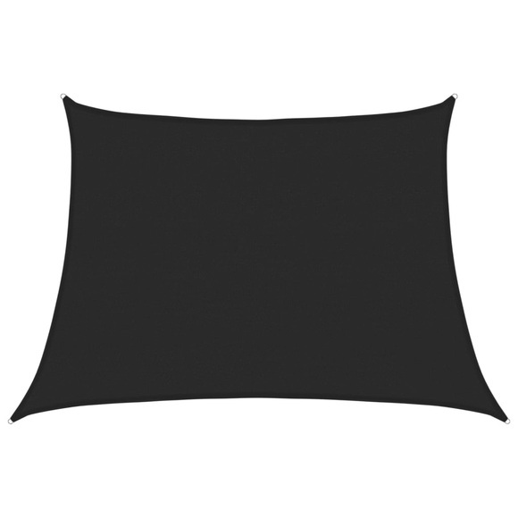 vidaXL Sonnensegel 160 g/m² Schwarz 4/5x3 m HDPE