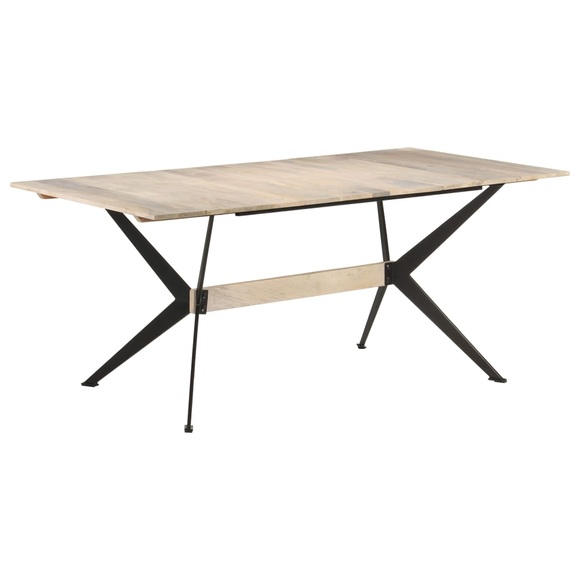 vidaXL Esstisch 180x90x76 cm Massivholz Mango