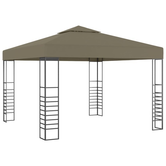 vidaXL Gartenzelt 3x3 m Taupe 180 g/m²