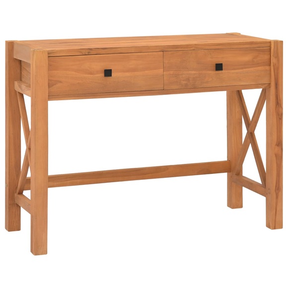 vidaXL Schreibtisch mit 2 Schubladen 100x40x75 cm Recyceltes Teak