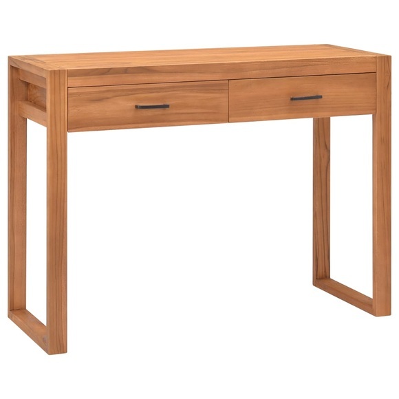 vidaXL Schreibtisch mit 2 Schubladen 100x40x75 cm Recyceltes Teak